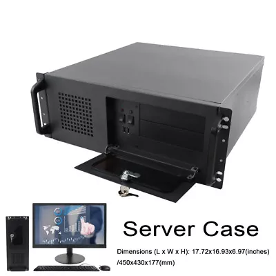 4U Server Chassis Rackmount Computer Case | 7X3.5  HDD Bays 2X5.25  Drive Ways • $108.35