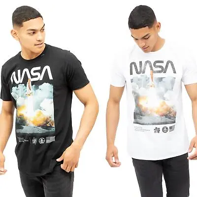 NASA Mens T-shirt Rocket Launch Lift Off Official S-2XL • £13.99