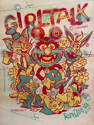 GIRL TALK  Animal  From Muppets Concert Poster On Cardstock 18 X24  ©2014 • $39.99