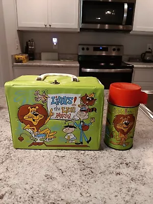 1965 Linus The Lion Hearted Vinyl Lunch Box & Thermos * Vintage * Lunchbox RARE • $199.99
