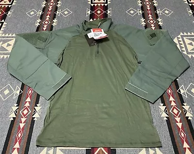 Tru-Spec TRU Combat Shirt 1/4 Zip Size L Large R Green NWT Battle NEW Army T74 • $37.75