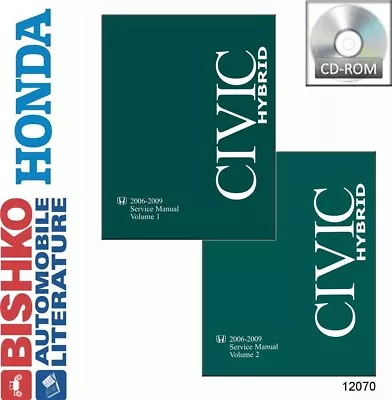 2006 2007 2008 2009 Honda Civic Hybrid Shop Service Repair Manual CD OEM Guide • $41.49