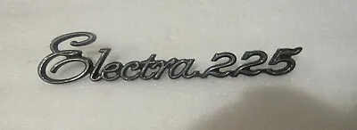 Vintage Buick Electra 225 Emblem Name Metal Sign Chrome Logo Nameplate Original • $65.30
