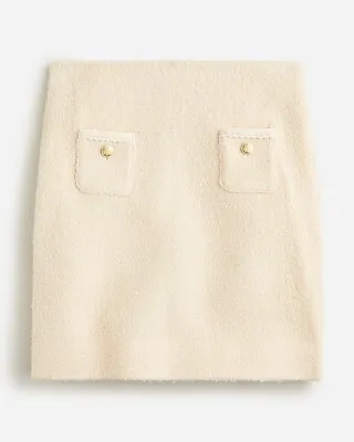 (J.CREW ) Mini Skirt In Wool-blend Bouclé Size 6 • $24