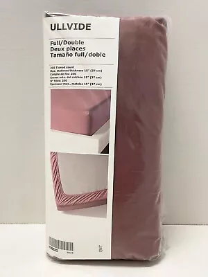 Ikea ULLVIDE Fitted Sheet Full/Double Dark Pink 204.700.90 - NEW • $34.99