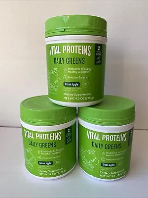 3-PK Vital Proteins Daily Greens Probiotics To Support Healthy EXP 1/2025 • $42.99