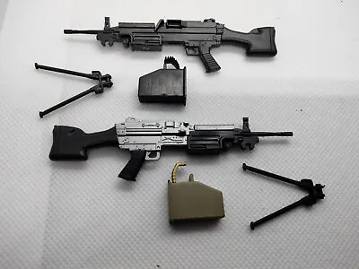 SAW M249 Light Machine Gun 1:12 Scale Weapon Action Figure Accessory Force • $9.95