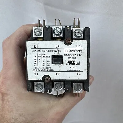 30 AMP Contactor 3 Pole ELE-3P30A24V • $19.95