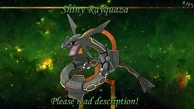 $2.99 • Buy Shiny Rayquaza 6IV - Pokemon X/Y OR/AS S/M US/UM Sword/Shield