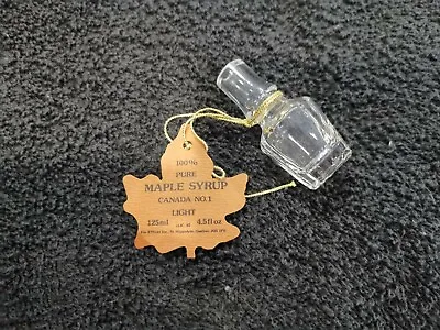 100% Pure Maple Syrup Canada No. 1 Light 4.5 Fl. Oz. Glass Mini Jar • $4.50