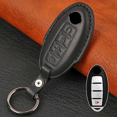For Nissan Rogue Frontier Kicks 2022 Leather Car Key Fob Case Cover Protector • $11.99