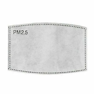 PM2.5 FILTER For Washable Reusable Cotton Face Mask Activated Carbon 20x • £3.30