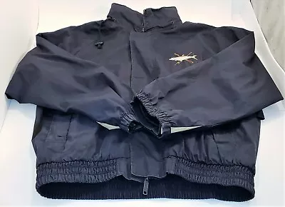 VERY COOL O'KEEFES REEF JACKET Fishing Dark Blue Windbreaker Lightweight Mens Xl • $14.99