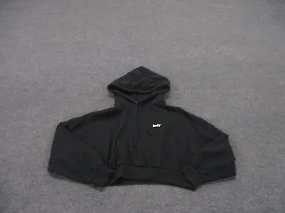 Levis Hoodie Sweatshirt Adult L Black Cropped Pullover Logo Athletic Womens • $19.95