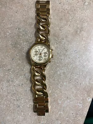 Michael Kors MK3131 Women's Gold Stainless Steel Watch (NEEDS BATTERY) PRELOVED! • $49.99