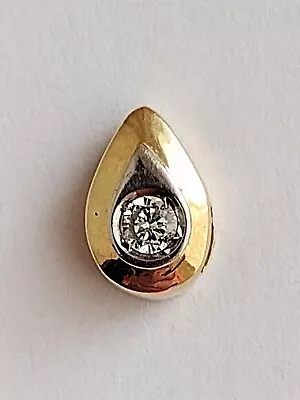18ct Gold Diamond Pendant 0.10ct • £105