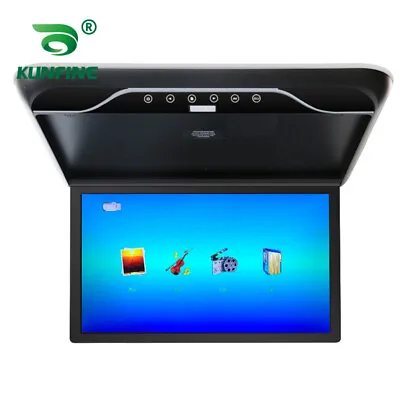 19  Player Car Roof Monitor LCD TFT HDMI Overhead Screen Flip Down Built-in IR • $188.99