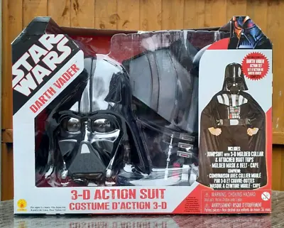 BOYS STAR WARS DARTH VADER FANCY DRESS COSTUME By RUBIES WORLD BOOK DAY 2024 NEW • £29.95