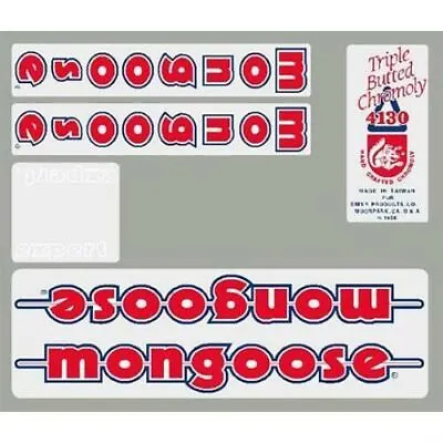 1986 Mongoose - Expert Decal Set • $39.95