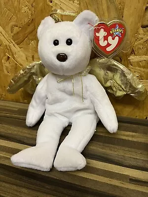 £4.45 • Buy Ty Beanie Babies  - Halo II The Angel Bear With Gold Wings 2000