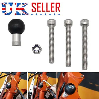 Handlebar Motorcycle Clamp Base W/ 1  Ball & M8 Screw For RAM-B-367U RAM Mounts • £4.88