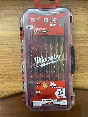 Milwaukee 48-89-4670 SHOCKWAVE Impact Duty RED HELIX Titanium Drill Bit Set • $24.99