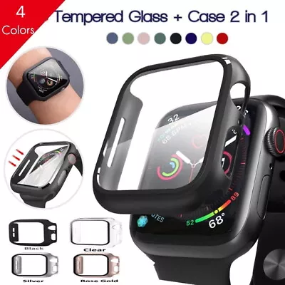 For Apple IWatch 6/5/4/3/2/SE Tempered Glass Screen Protector Case 38/40/42/44MM • $7.19