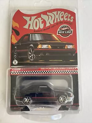 Hot Wheels 2023 Red Line Club  (RLC)  1993 Ford Mustang Cobra R W/Button & Patch • $34.99