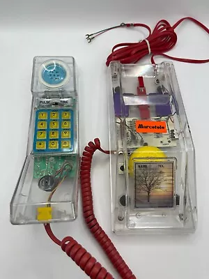 Vintage 80s/90s Retro Transparent See Through Clear Wall Telephone New • $109.99