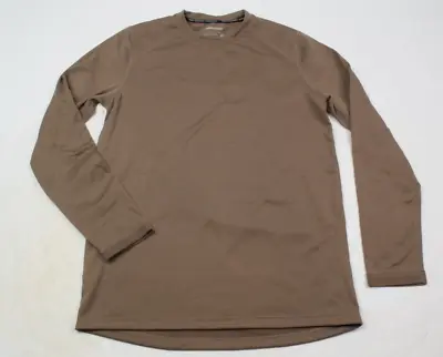 Terramar Climasense 4.0 Fleece Base Layer Top Mens Large Brown Long Sleeve • $15.97