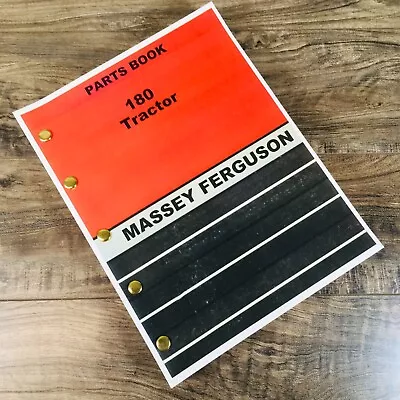 Massey Ferguson 180 Tractor Parts Manual Book Catalog Exploded View Number Mf180 • $42.97