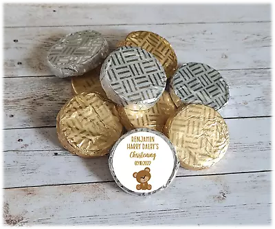 £9 • Buy DIY Personalised Christening Baptism Communion Chocolate Favours Gold/Silver