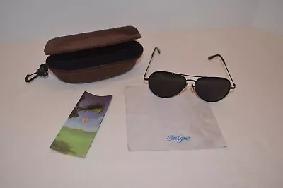 MAUI JIM MJ-247 CLIFF HOUSE SUNGLASSES Polarized Used Brown • $90