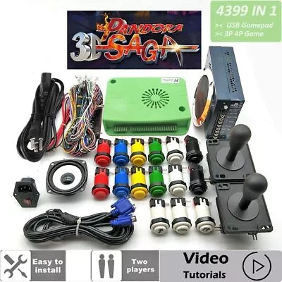 DIY Arcade Kit 3D Game 4399 In 1 Saga Box 14 For Arcade Jamma Cabinet Machine • £138