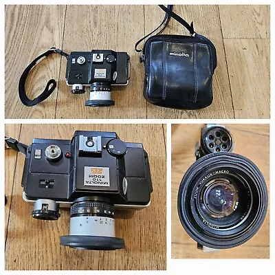 MINOLTA 110 Zoom 110 Film SLR Camera With Rokkor 25-50mm MACRO Zoom Lens • £30