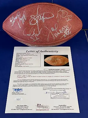 1986 NY Giants Super Bowl XXI Team Signed Football 19 Autographs JSA LOA • $800