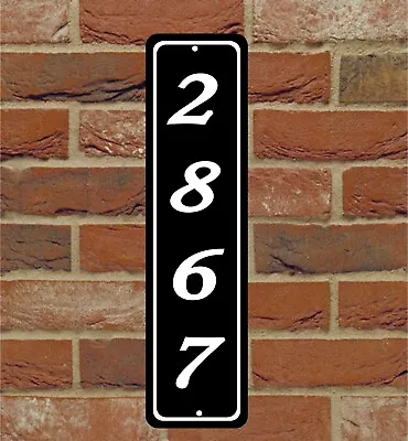 Personalized Home Address Sign Aluminum 3  X 12  Custom House Number Plaque • $10.75