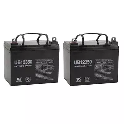 UPG 2 Pack - 12V 35Ah Pride Mobility BATLIQ1017 AGM U1 Replacement Battery  • $179.99