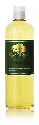 16 Oz Premium Liquid Gold Cotton Seed Carrier Oil Pure Cold Pressed Organic Skin • $19.99