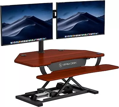 VERSADESK Electric Standing Desk Converter Corner Motorized Standup Desk Riser • $499