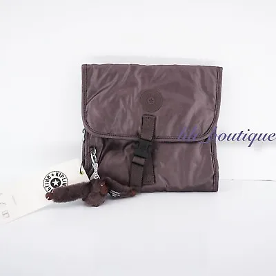 £35.52 • Buy NWT Kipling AC8588 Meadow Hanging Toiletry Travel Bag Popping Purple Metallic 64