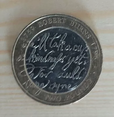 2009 Robert Burns  2 Pound Coin. (25) • £5.95