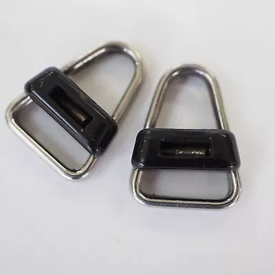 2x Canon Triangle Chrome Strap Rings To Fit A1 AE1 AT1 AV1 Camera Strap Lugs • £8.99