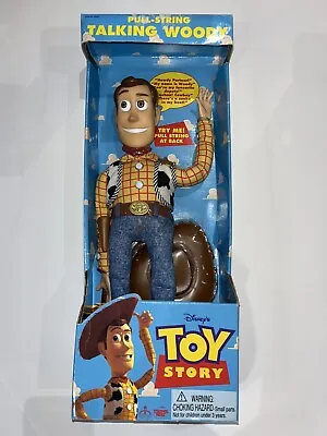 Original Boxed Pullstring Talking Woody 1995 Toy Story Thinkaway Toys 62943 • £110