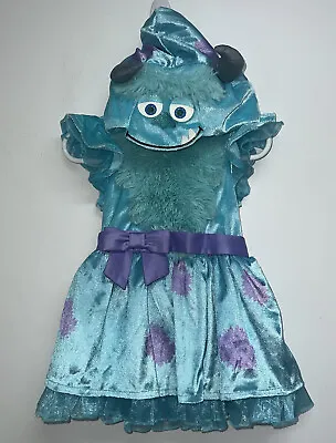 Disney Pixar Monsters Inc Sulley Baby Girl Halloween Costume Dress 6-12 M Sully • $24.95