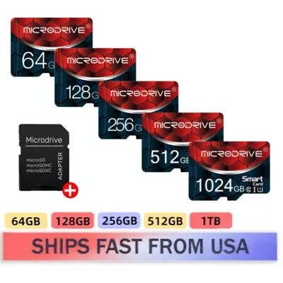 Memory Card 64GB 128GB 256GB 512GB TF Card Micro SD Card Class10 A1 1TB Camera • $7.99