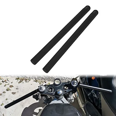 2pcs Motorcycle Black Fork Tube 7/8  Clip On Handlebars Replacement Handle Bars • $15.19