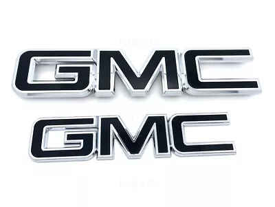 GM Grille Tailgate Emblem Black Chrome For 2015-19 GMC Sierra 1500 2500HD 3500HD • $63.85