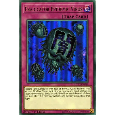 Eradicator Epidemic Virus LCKC-EN048 Yu-Gi-Oh! Card Ultra Rare 1st Edition • £3.95