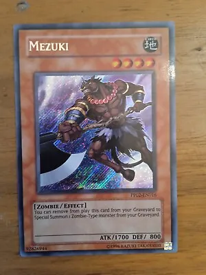 Yugioh Mezuki Secret Rare Pp02-en016 Nm • $12.99